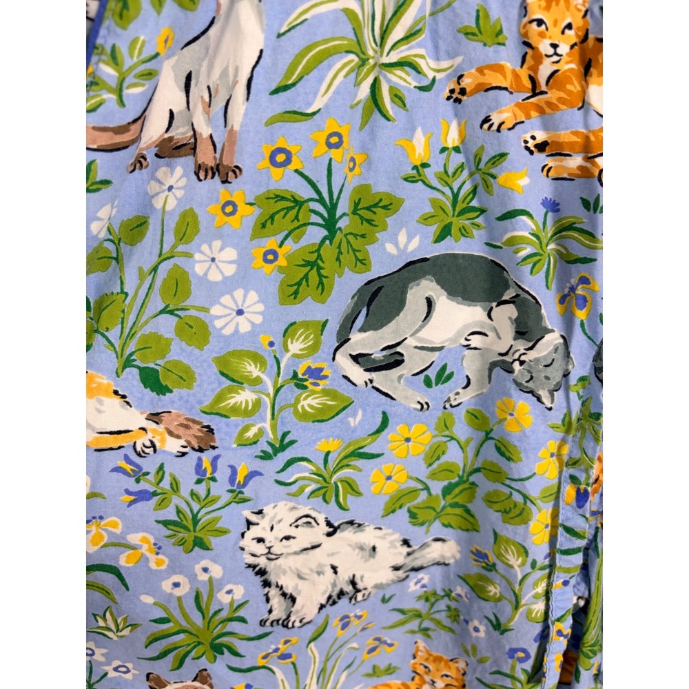Printfresh Pajama Pants Womens S Blue Must Love Cats Print Cotton Lounge - Picture 7 of 13